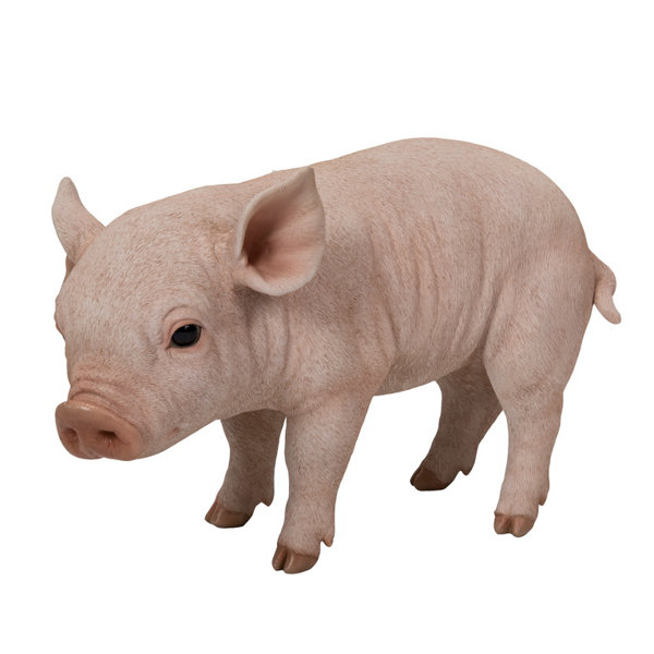 HiLine Gift Ltd. Standing Baby Pig Statue & Reviews Wayfair